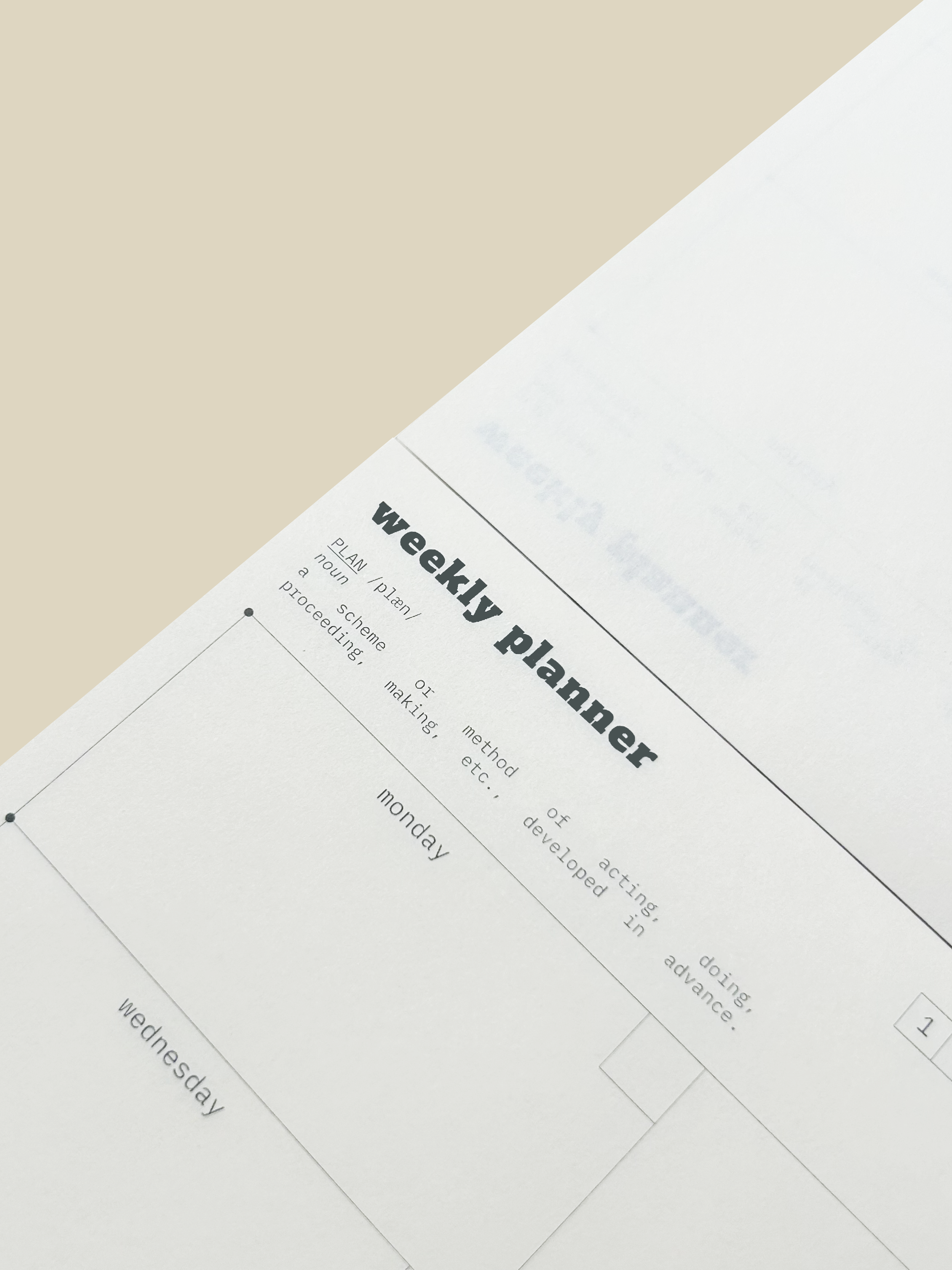 WEEKLY PLANNER