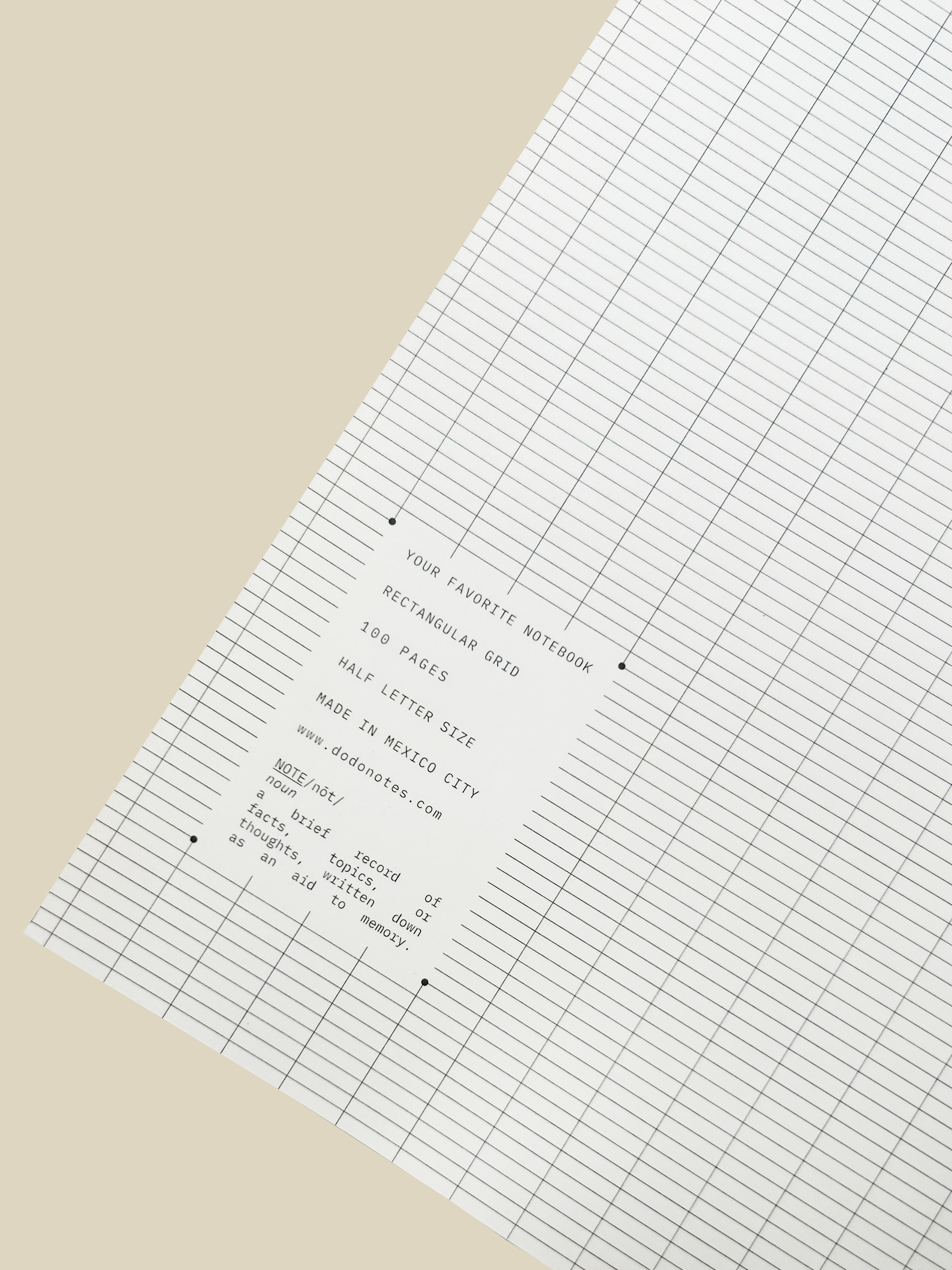 NOTEBOOK NO. 1